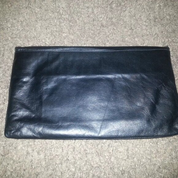 RUDSAK - Black Leather Clutch-Buttery Soft Leather-Gorgeous! Excellent Condition - Picture 3 of 5